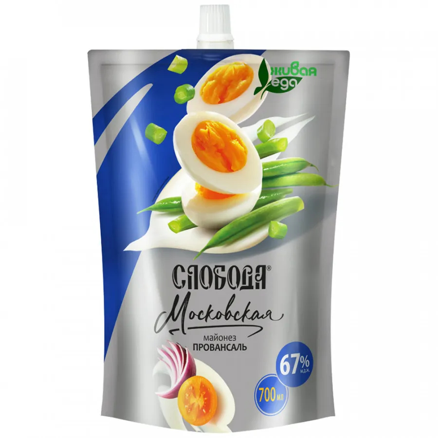 

Майонез Слобода Московская, Провансаль, 67%, 0,7 л