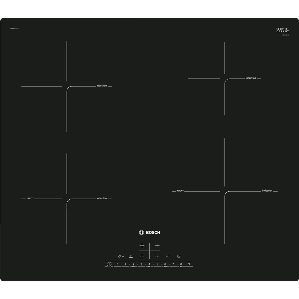 Варочная панель Bosch PIE611FC5Z, цвет черный, размер да - фото 1