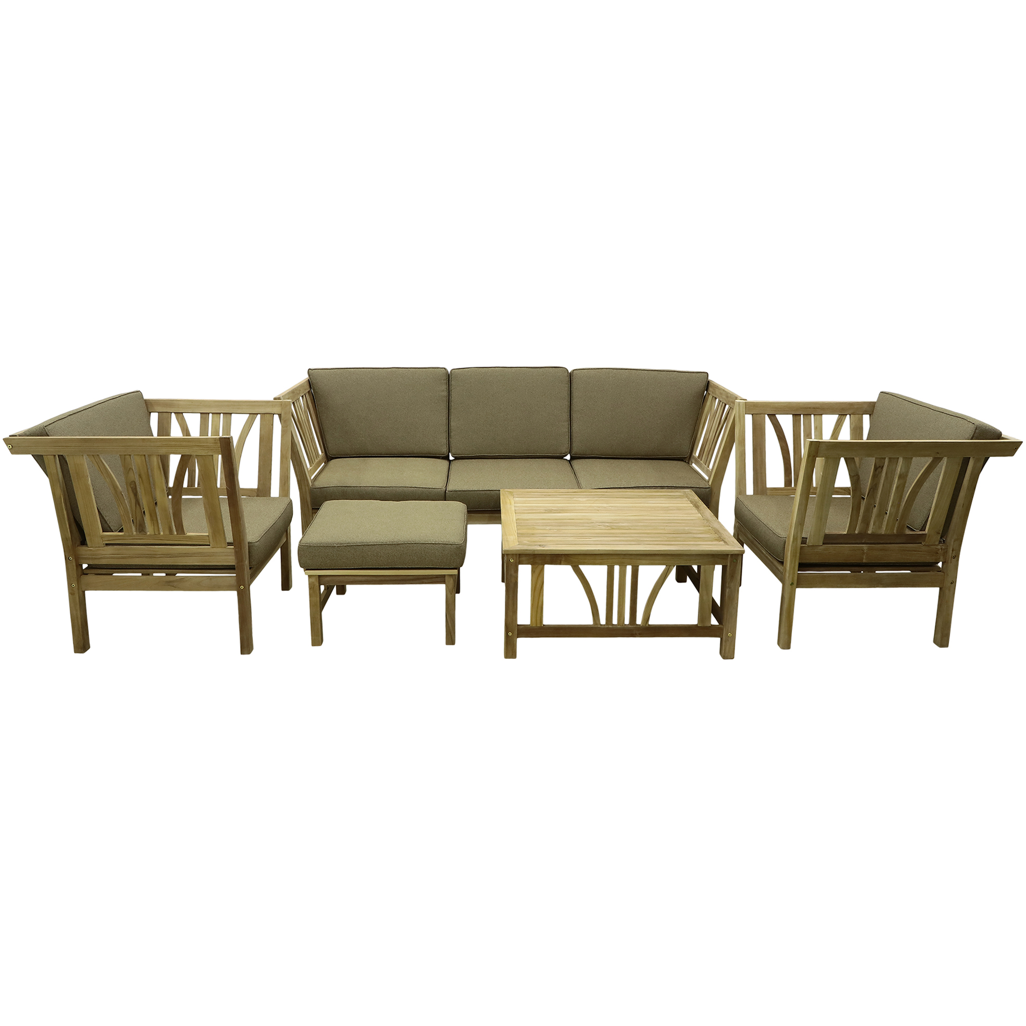 Комплект мебели Jepara Havanah 5 предметов, цвет коричневый, размер 195х88х80 - фото 1