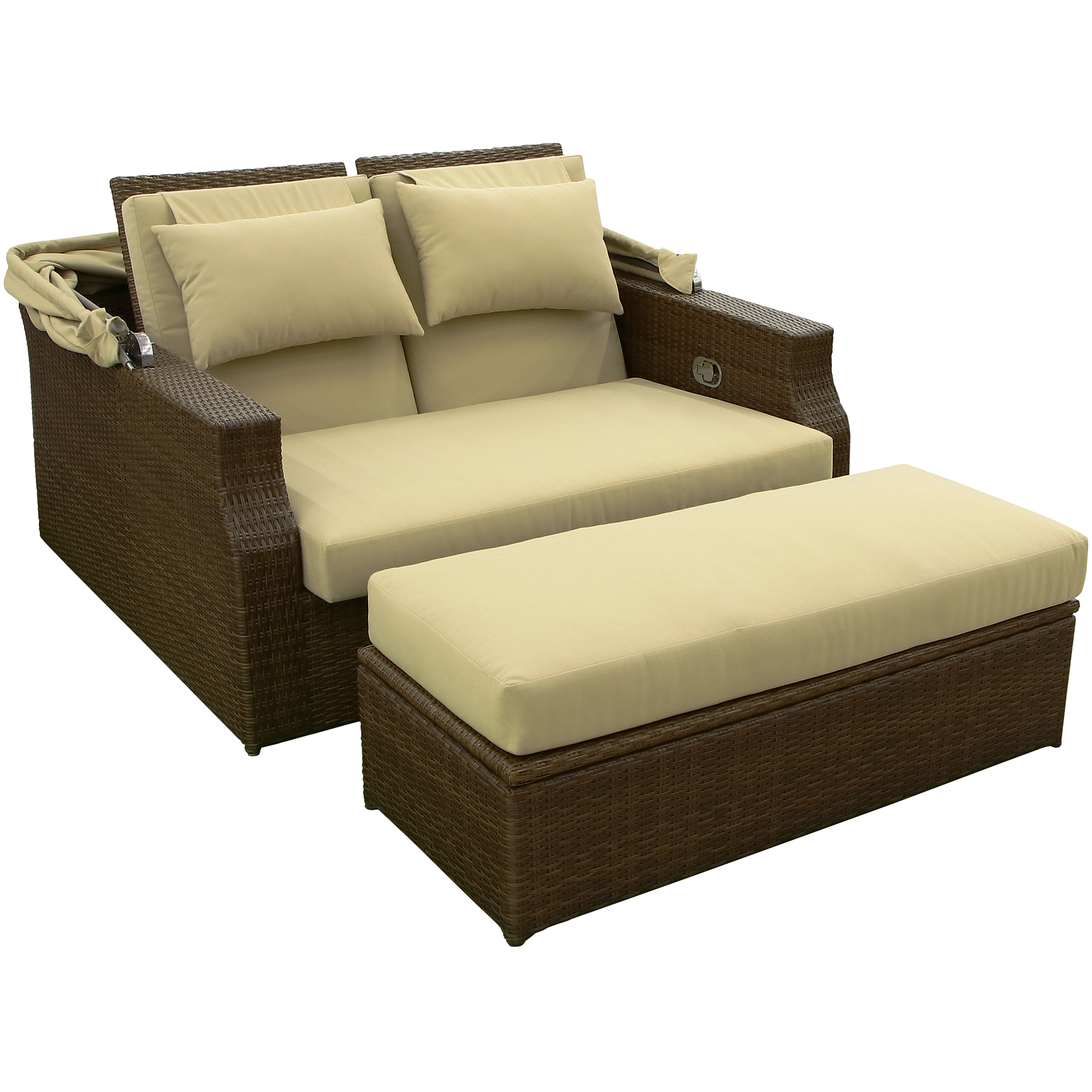 Комплект Ronica Gala диван 2 предмета, цвет коричневый, размер 155х145х98 - фото 3