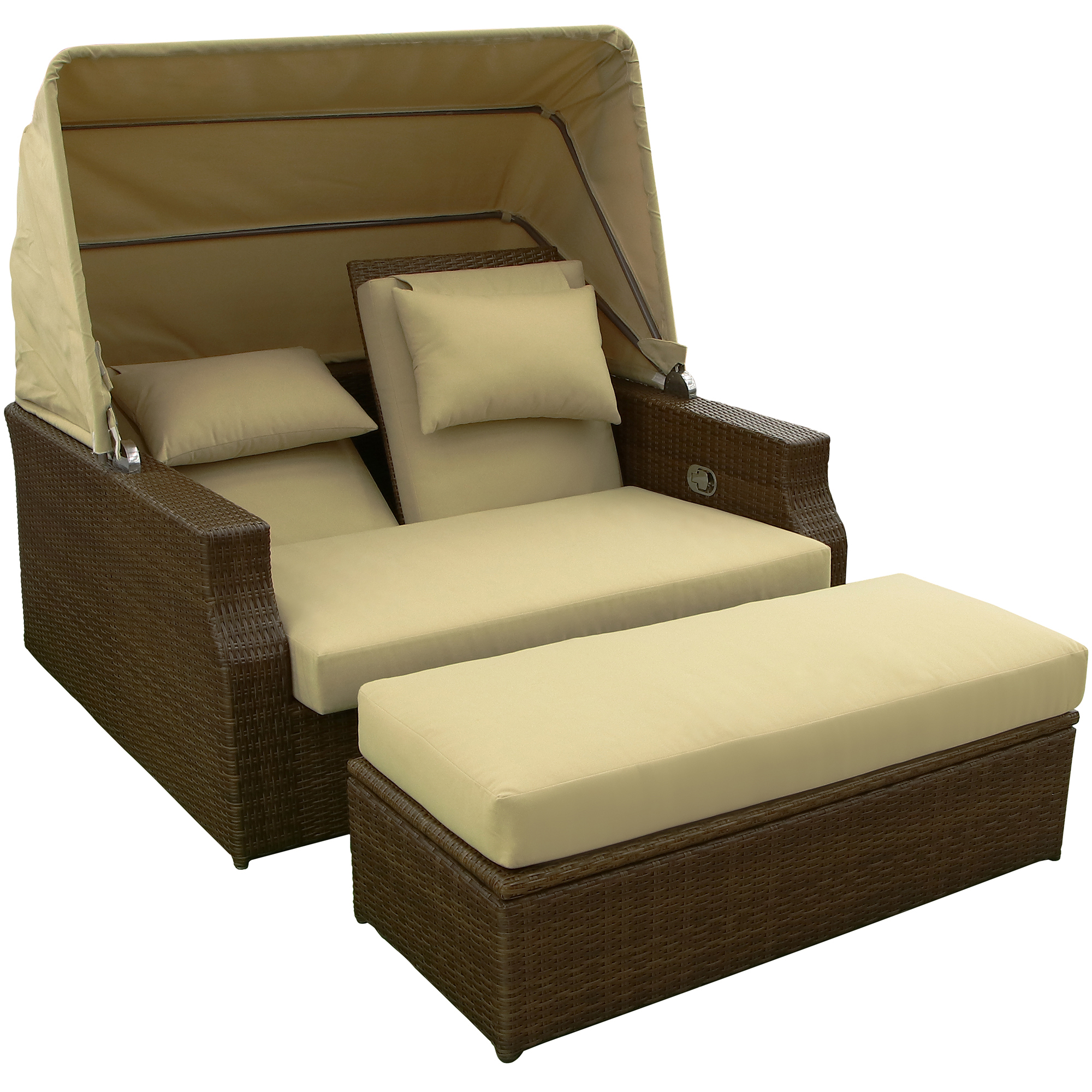 Комплект Ronica Gala диван 2 предмета, цвет коричневый, размер 155х145х98 - фото 4