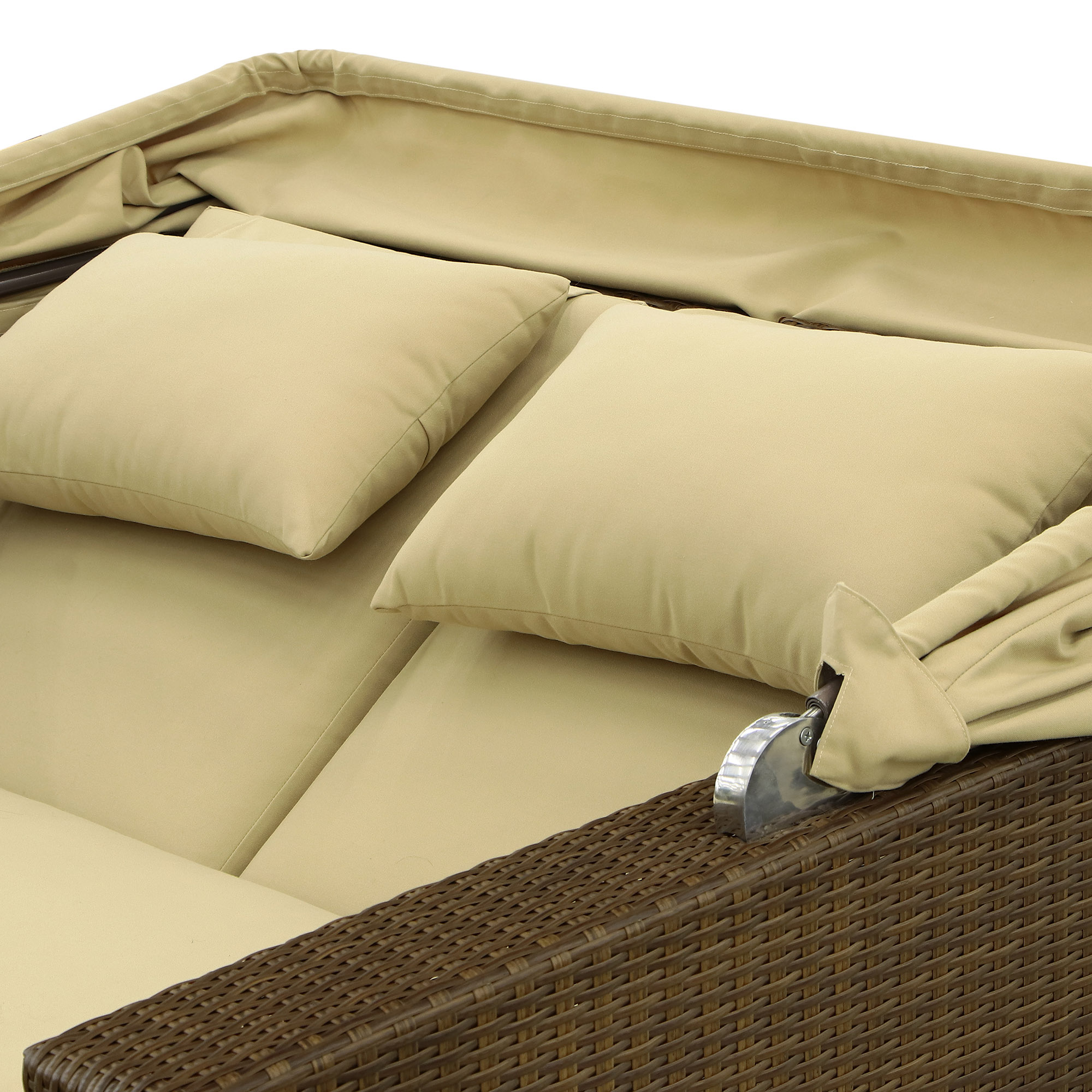 Комплект Ronica Gala диван 2 предмета, цвет коричневый, размер 155х145х98 - фото 9