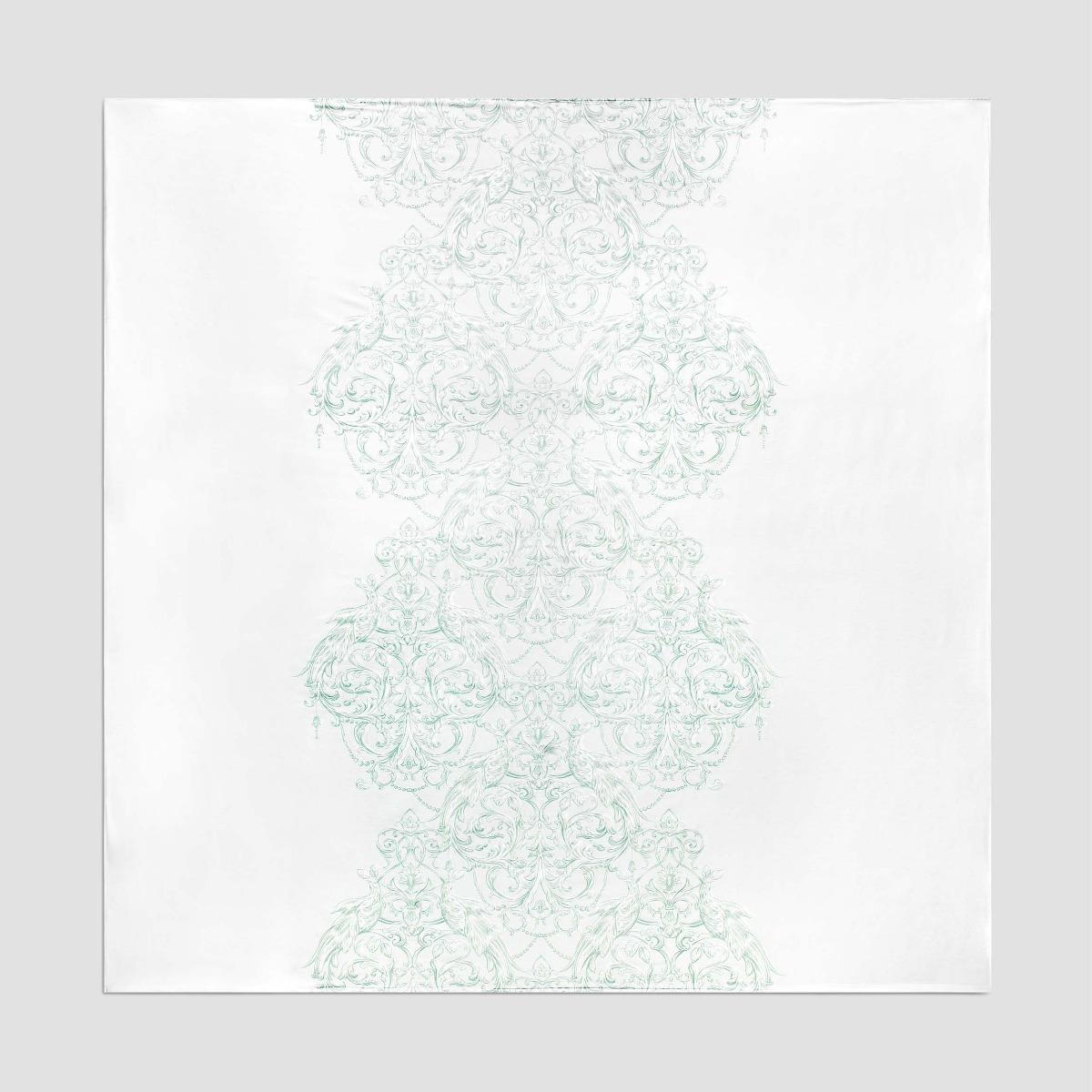 Комплект наволочек Togas Арамея белых с зелёным 70х70 см, цвет белый - фото 4