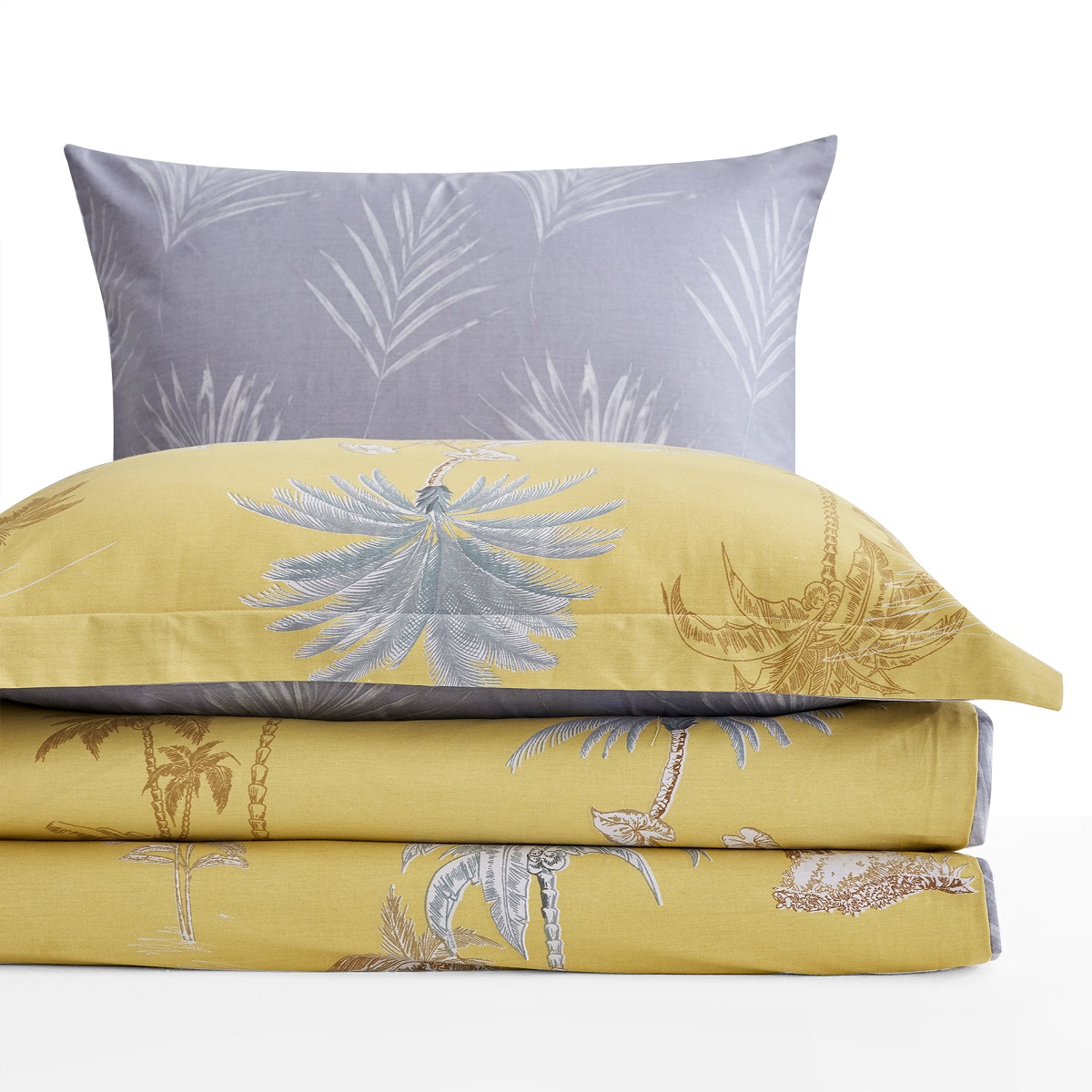 Комплект постельного белья Arya Home Alamode Maribella Полуторный, цвет жёлтый, размер Полуторный - фото 2