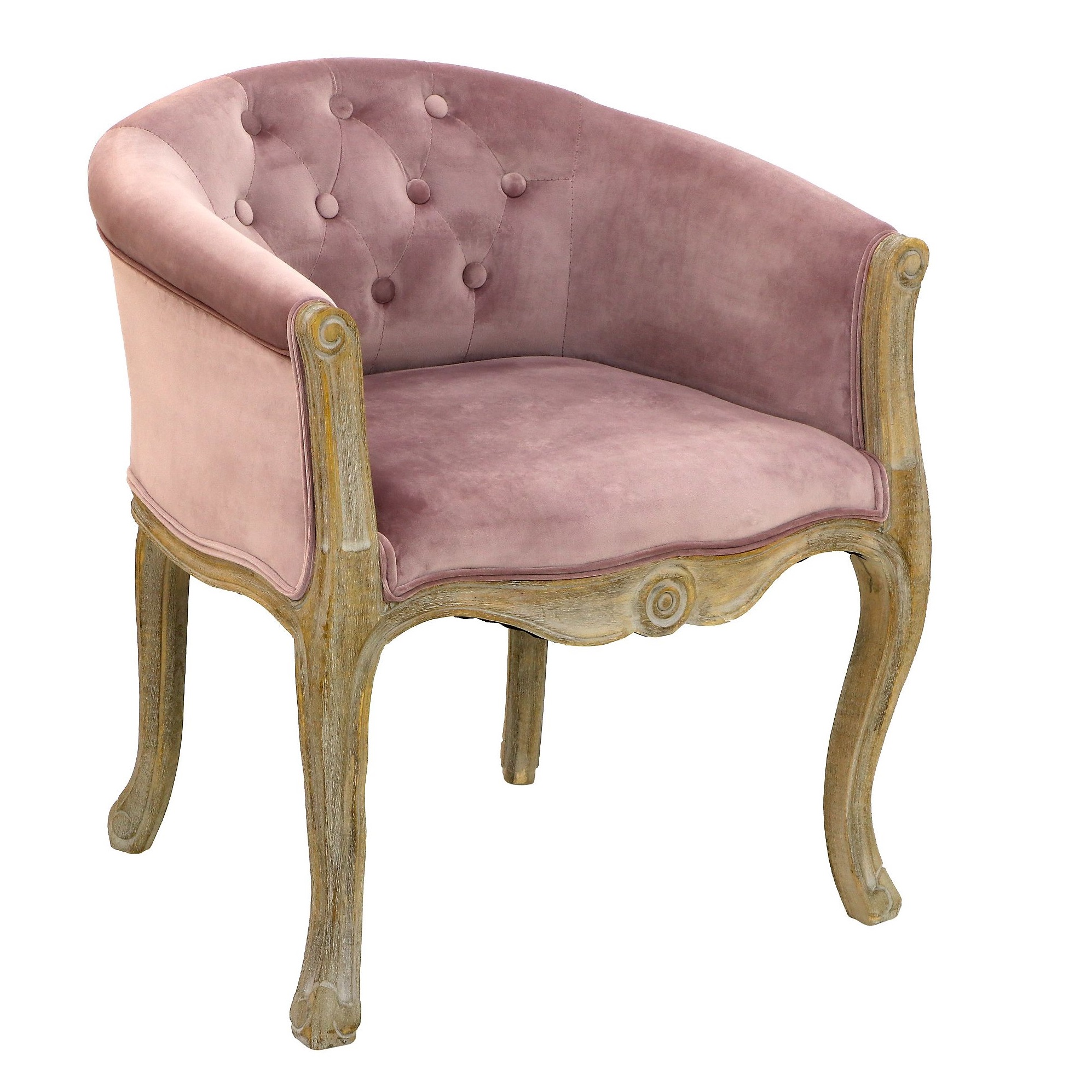 Кресло Glasar 61x61x71см розовое