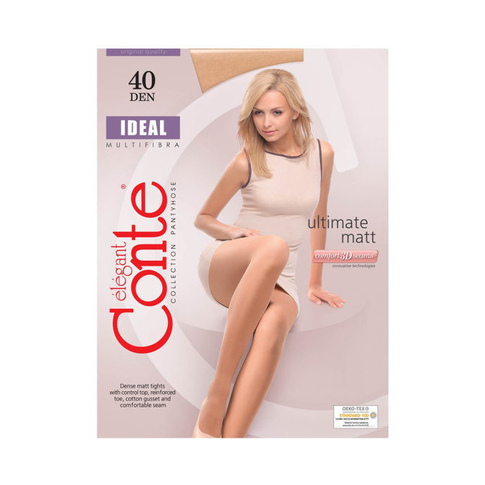 Женские колготки Conte-Elegant Ideal 40 DEN бежевые