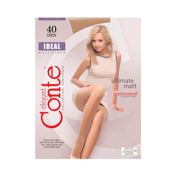 Женские колготки Conte-Elegant Ideal 40 DEN бронзовые