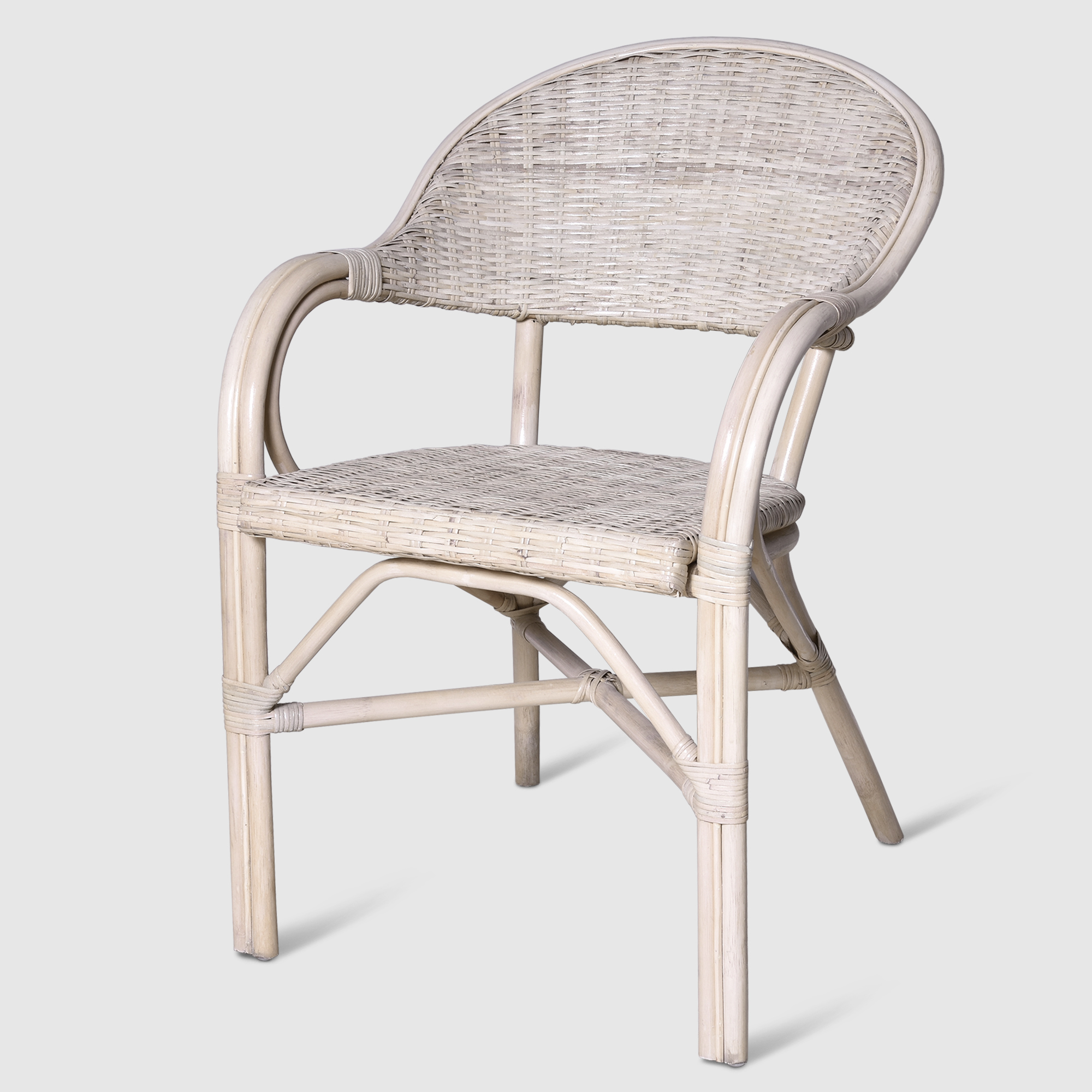 фото Кресло rattan grand cafe white wash