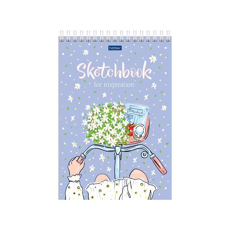 фото Блокнот sketchbook hatber лето на велосипеде а5ф 32 л