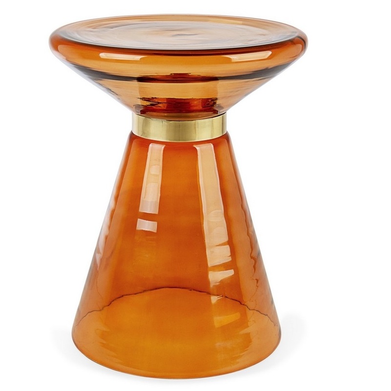 Столик кофейный Bizzotto furniture azmin 36х36х46 см, цвет оранжевый - фото 1