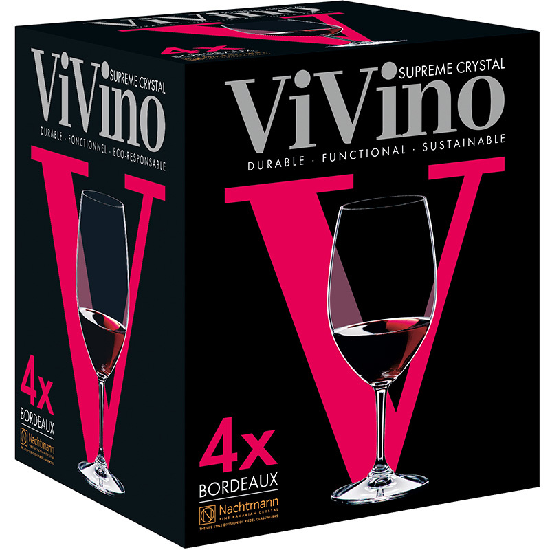 Набор фужеров для красного вина Nachtmann Vivino 4 шт 610 мл, цвет прозрачный - фото 4