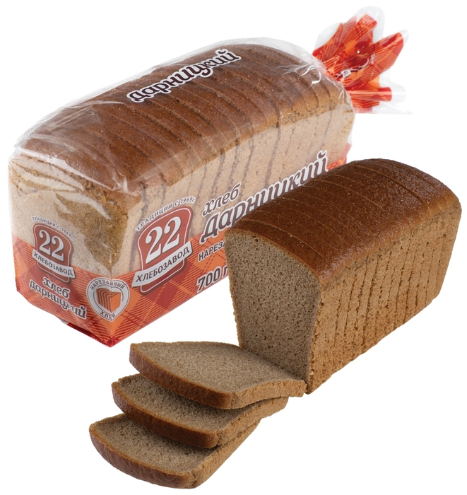Хлеб Дарницкий Хлебозавод №22 пшенично-ржаной в нарезке, 700 г
