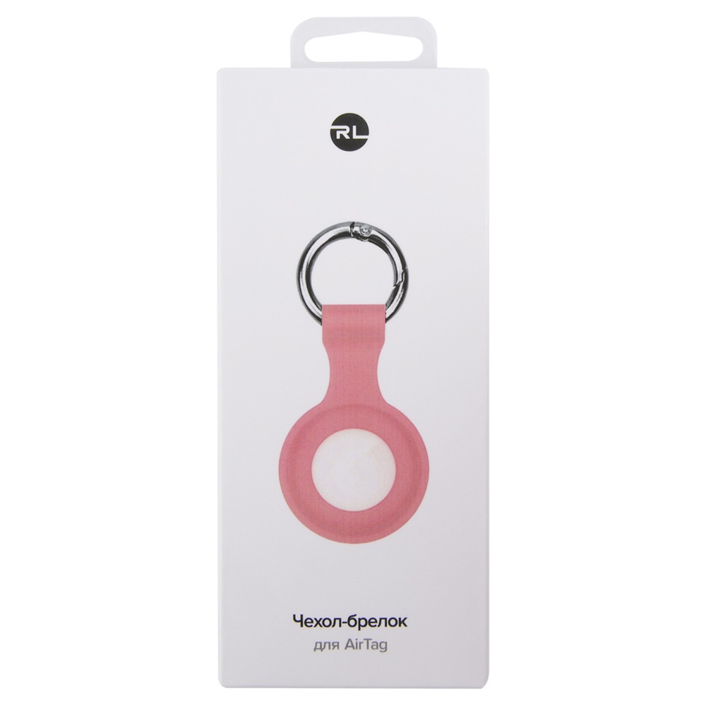 Чехол-брелок Red Line с кольцом для AirTag, розовый