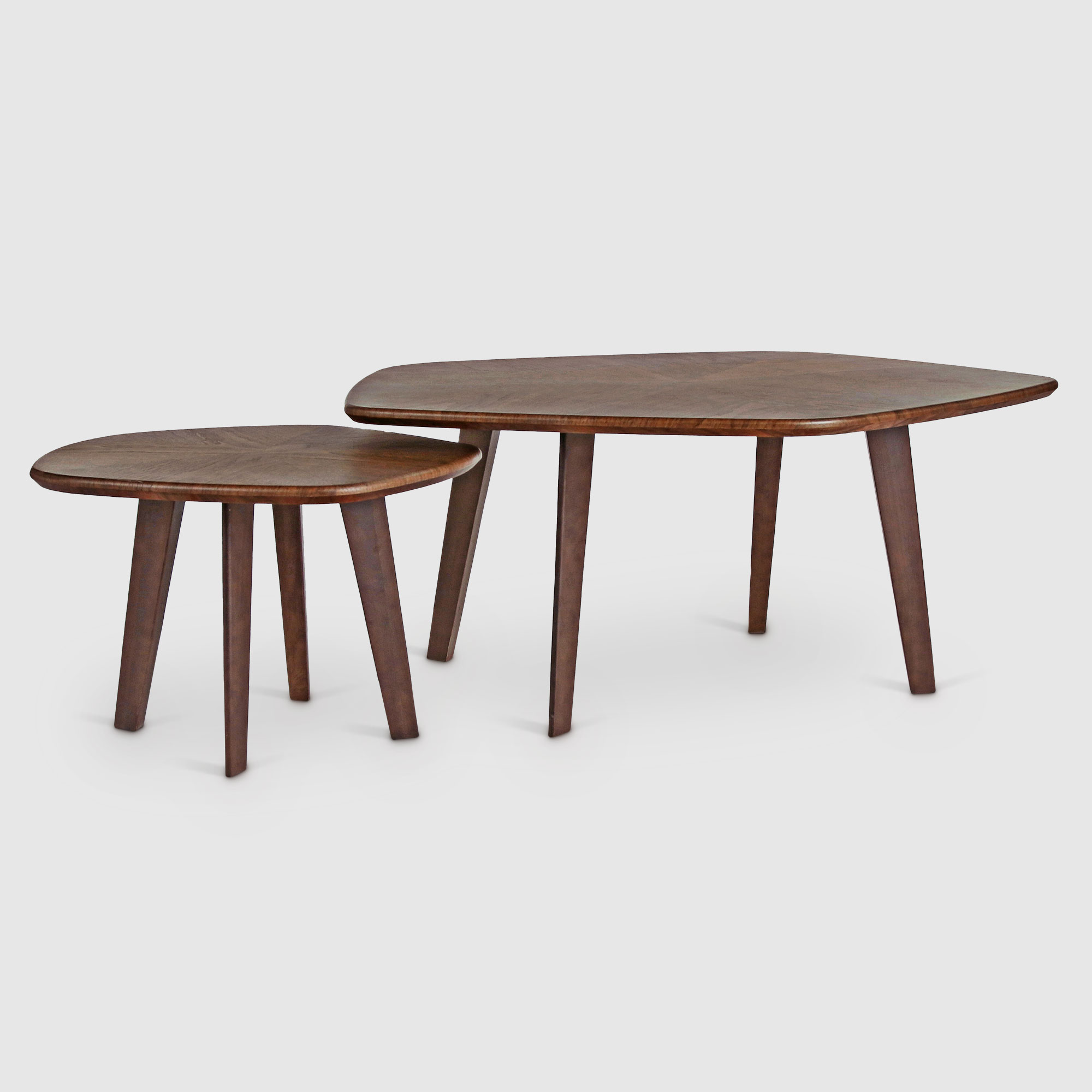 фото Комплект журнальных столиков city furniture коричневых из 2 предметов