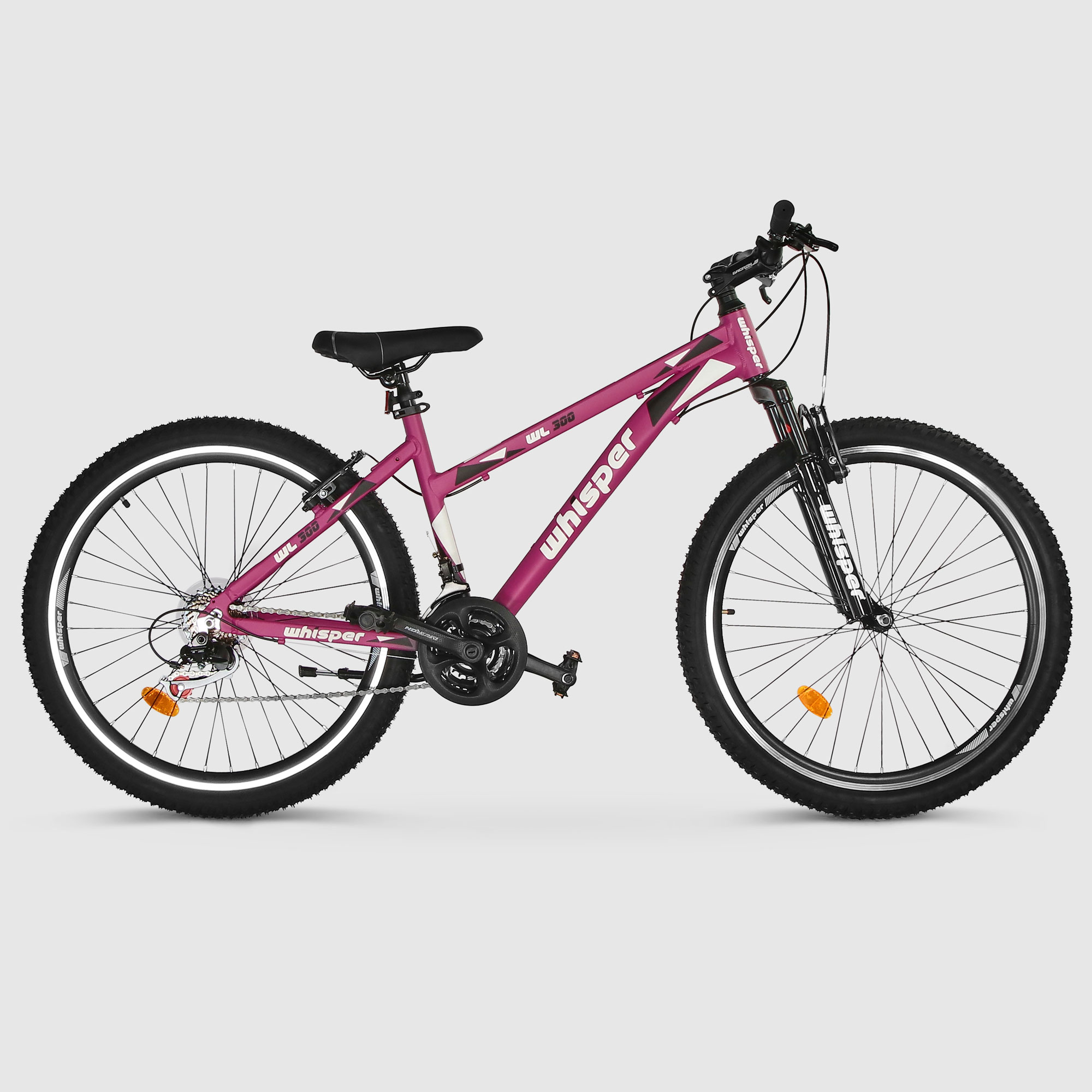 Велосипед Corelli Whisper женский 26 дюймов 21 скорость розовый Жесткая стальная вилка - фото 4