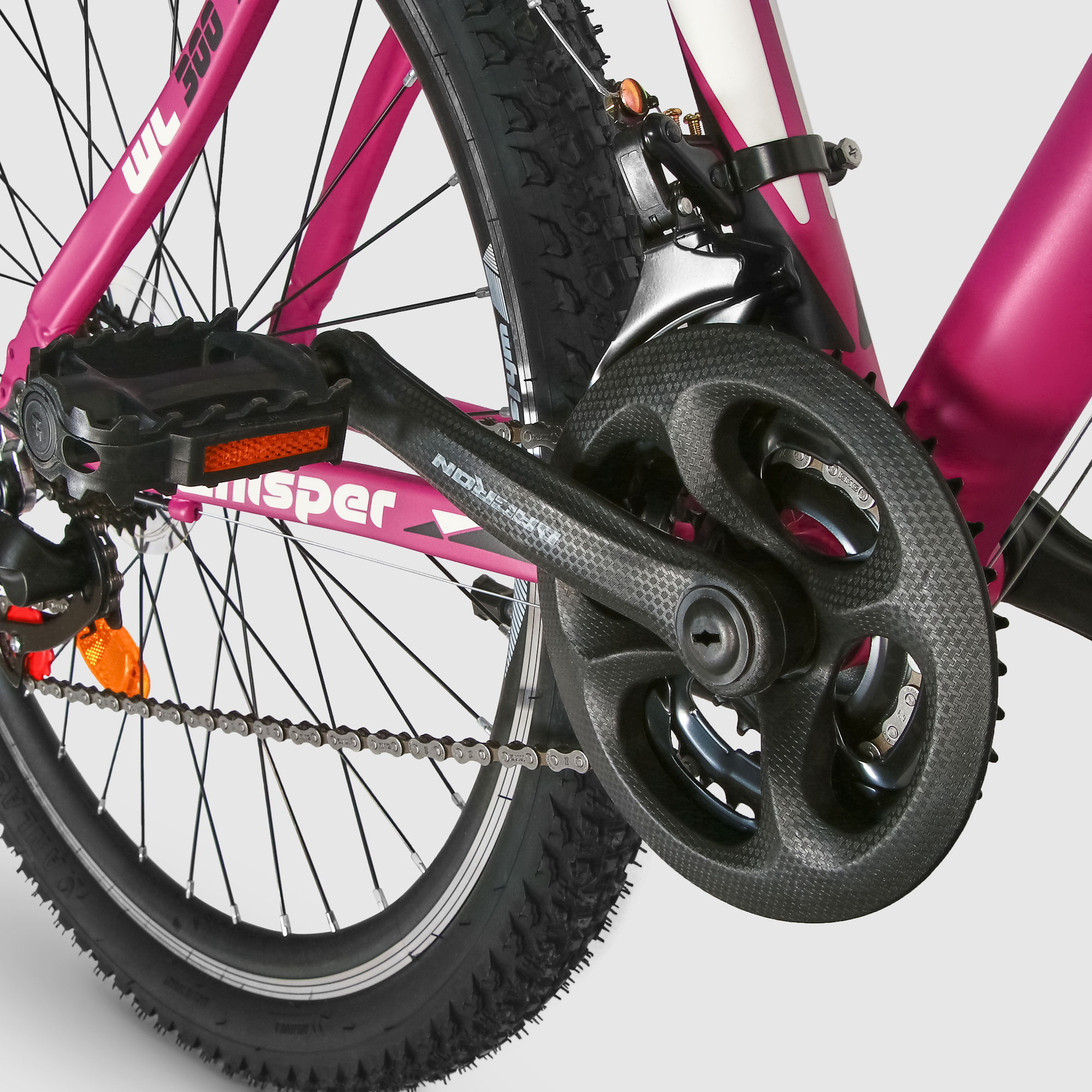 Велосипед Corelli Whisper женский 26 дюймов 21 скорость розовый Жесткая стальная вилка - фото 7
