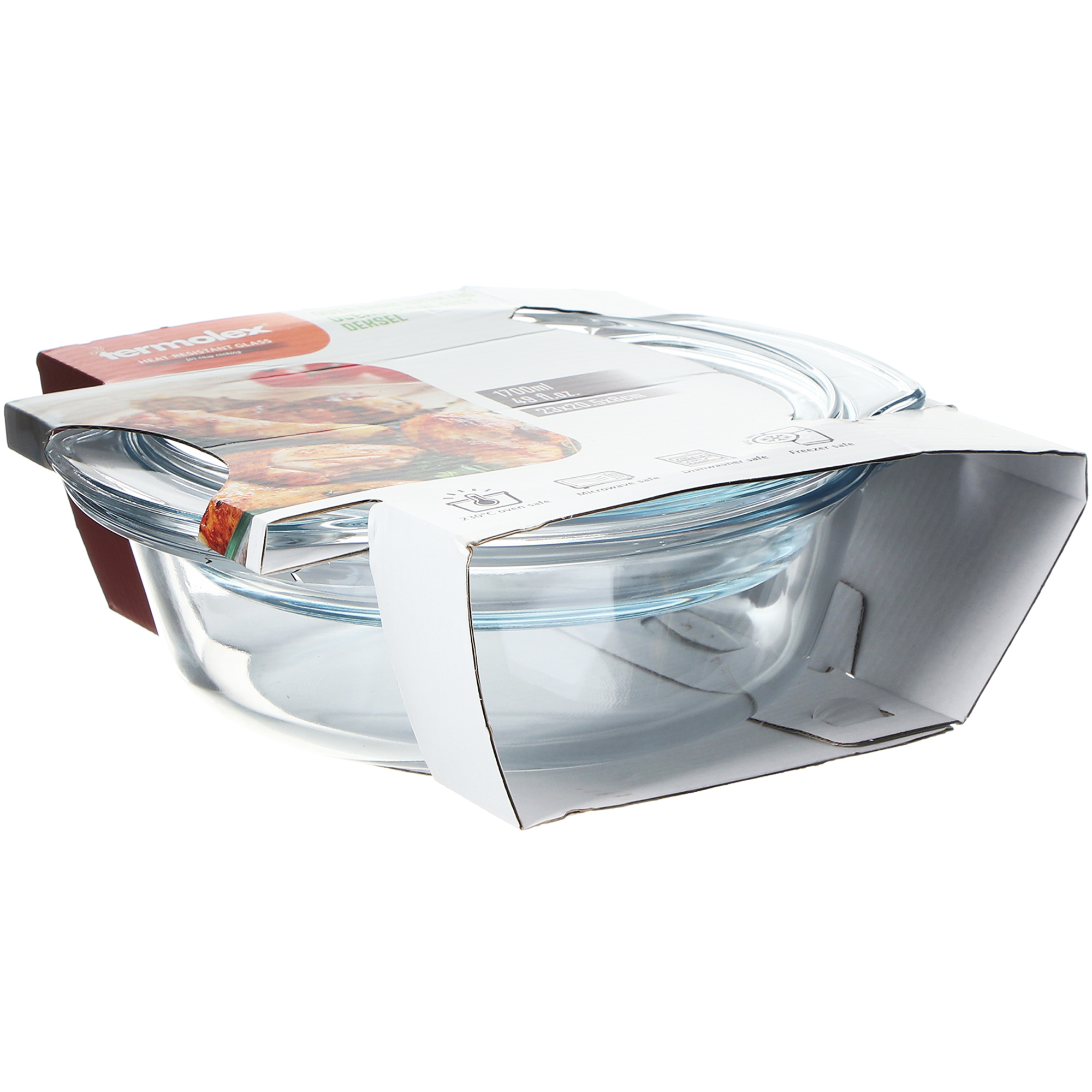 Форма для запекания с крышкой Koopman tableware 1,7 л, цвет прозрачный - фото 7