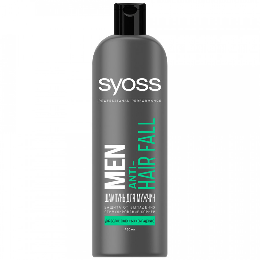 фото Шампунь syoss men anti-hair fall для волос, склонных к выпадению 450 мл