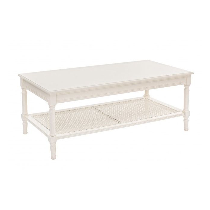 Столик Bizzotto Furniture Amabel кофейный 120x60х48 см, цвет белый - фото 1