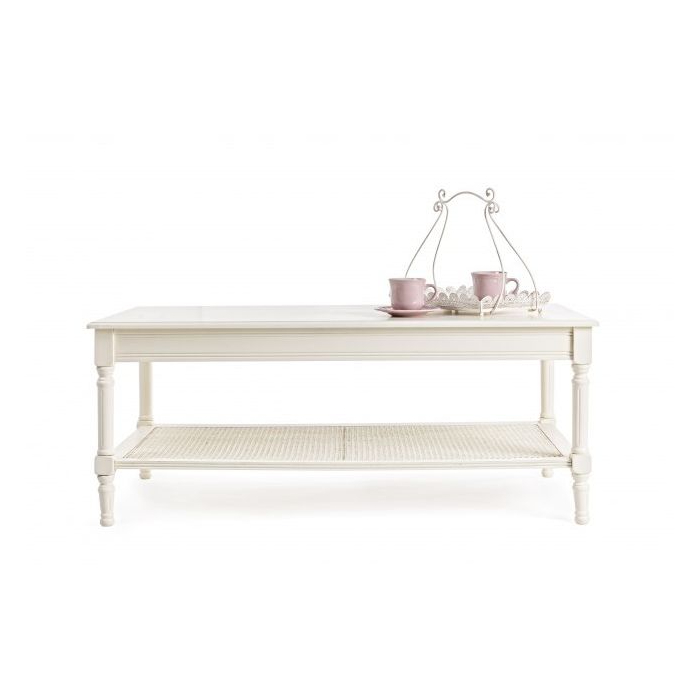Столик Bizzotto Furniture Amabel кофейный 120x60х48 см, цвет белый - фото 4