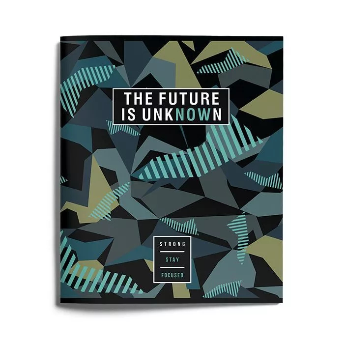 

Тетрадь SchoolФормат Графика милитари клетка А5 48 л, Мультиколор