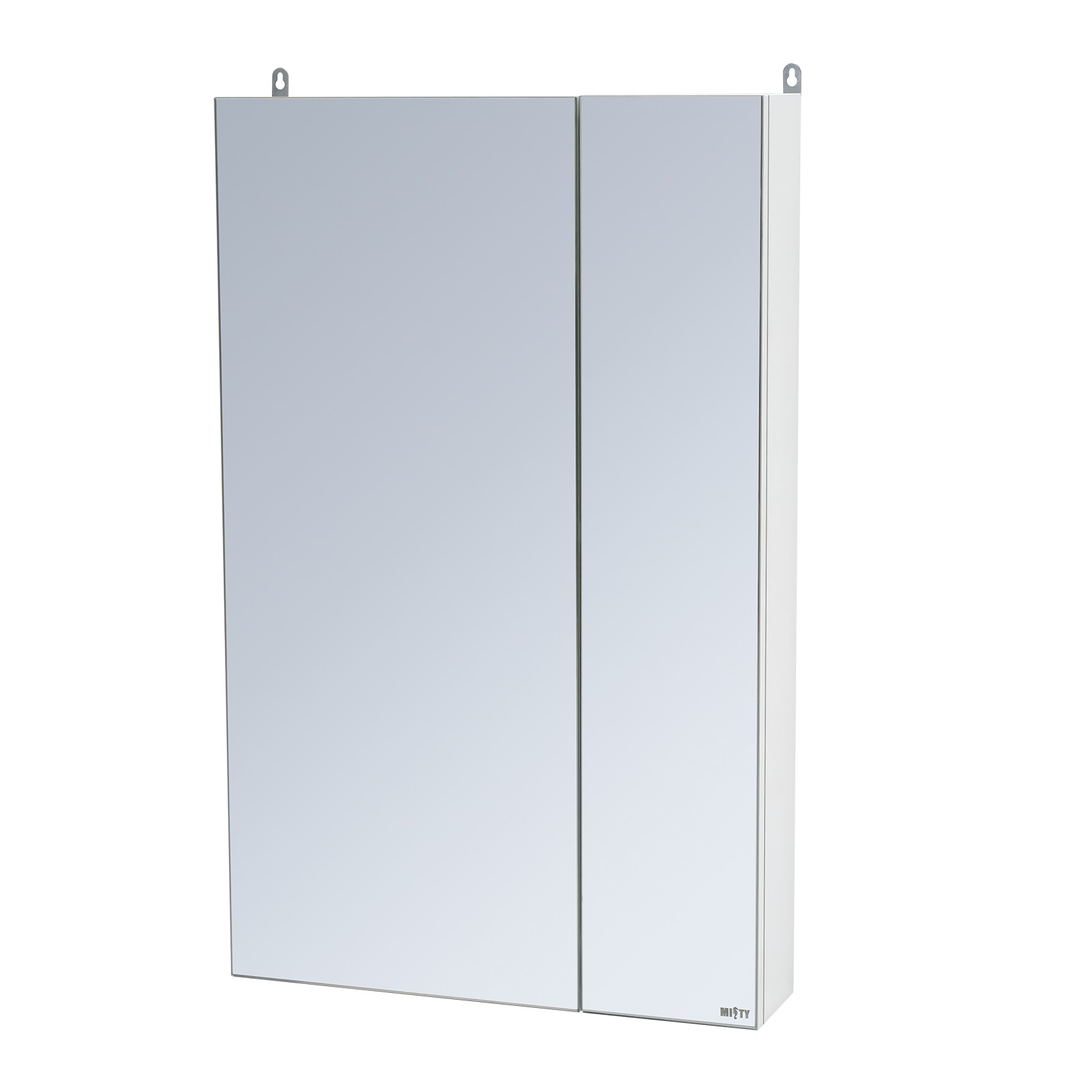 фото Зеркало шкаф мисти балтика 50см, без света с доводчками глянец белый
