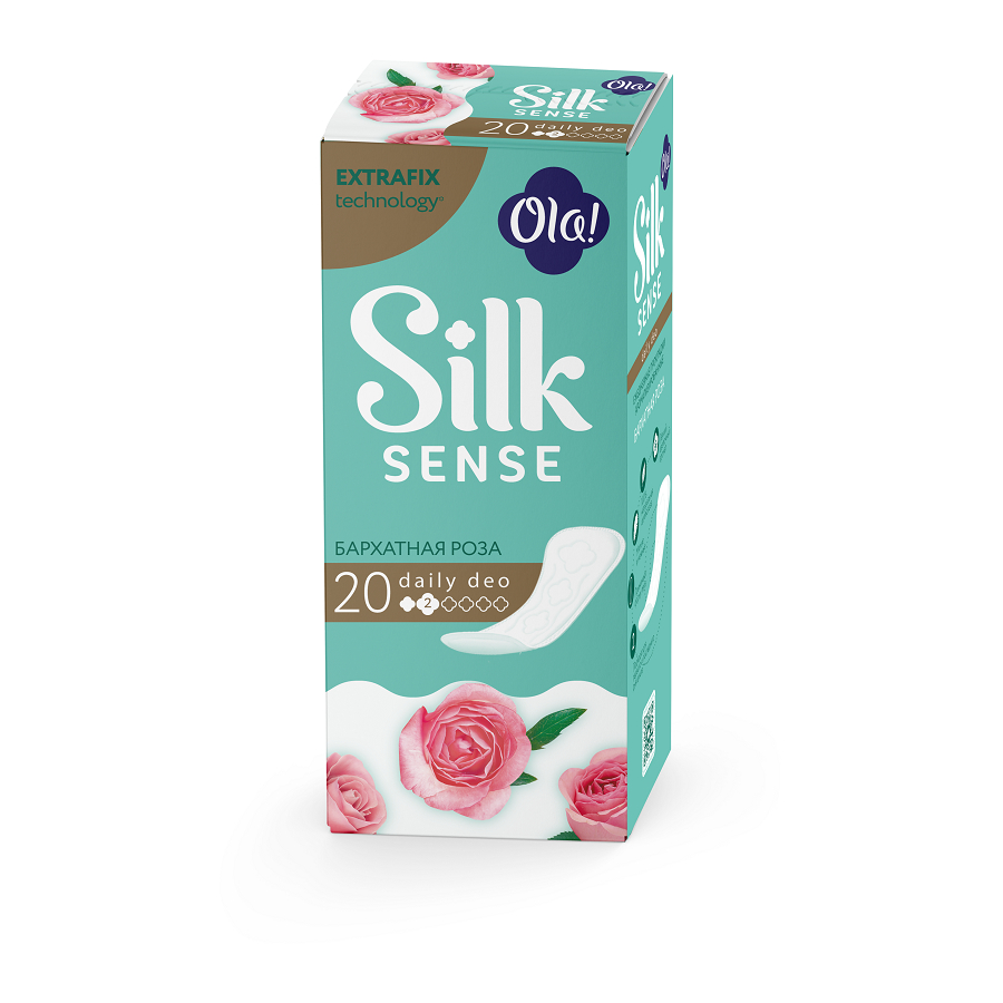 Прокладки ежедневные Ola! Silk Sense Daily Deo Бархатная роза 20 шт