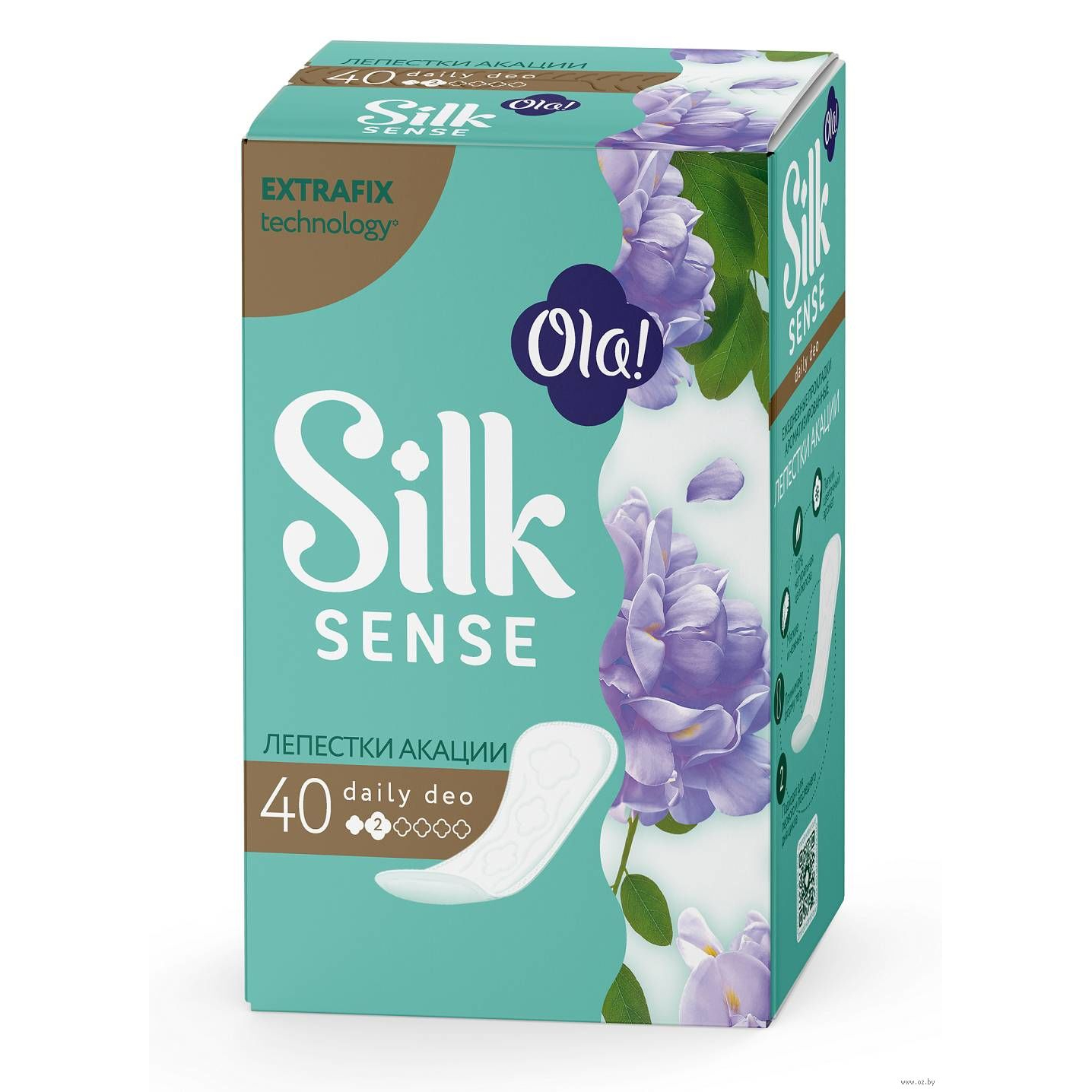 Прокладки ежедневные Ola! Silk Sense Daily Deo Лепестки акации 40 шт