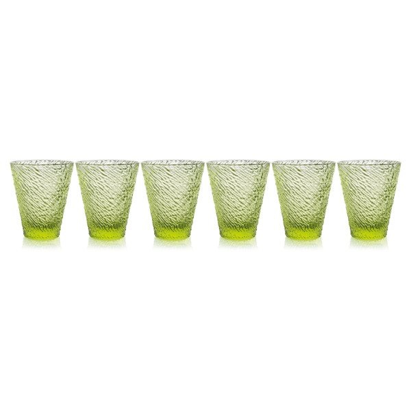фото Набор стаканов для воды ivv ироко 300 мл 6 шт зеленый