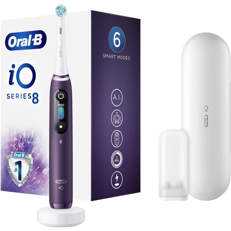 фото Электрическая зубная щетка braun oral-b io series 8 violet ametrine