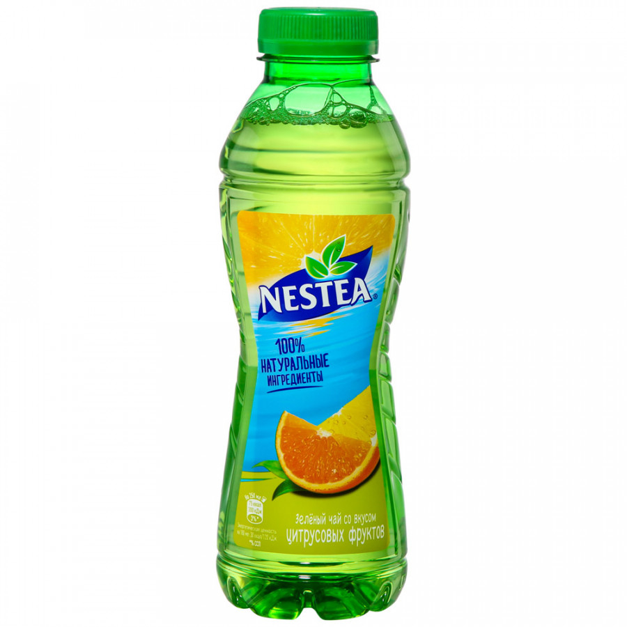 Чай холодный зеленый Nestea со вкусом цитрусовых фруктов, 500 мл