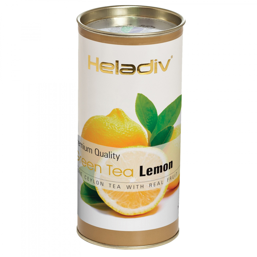 Чай зеленый Heladiv Lemon с лимоном, 100 г
