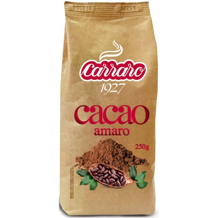 Какао Carraro Amaro, без сахара, 250 г