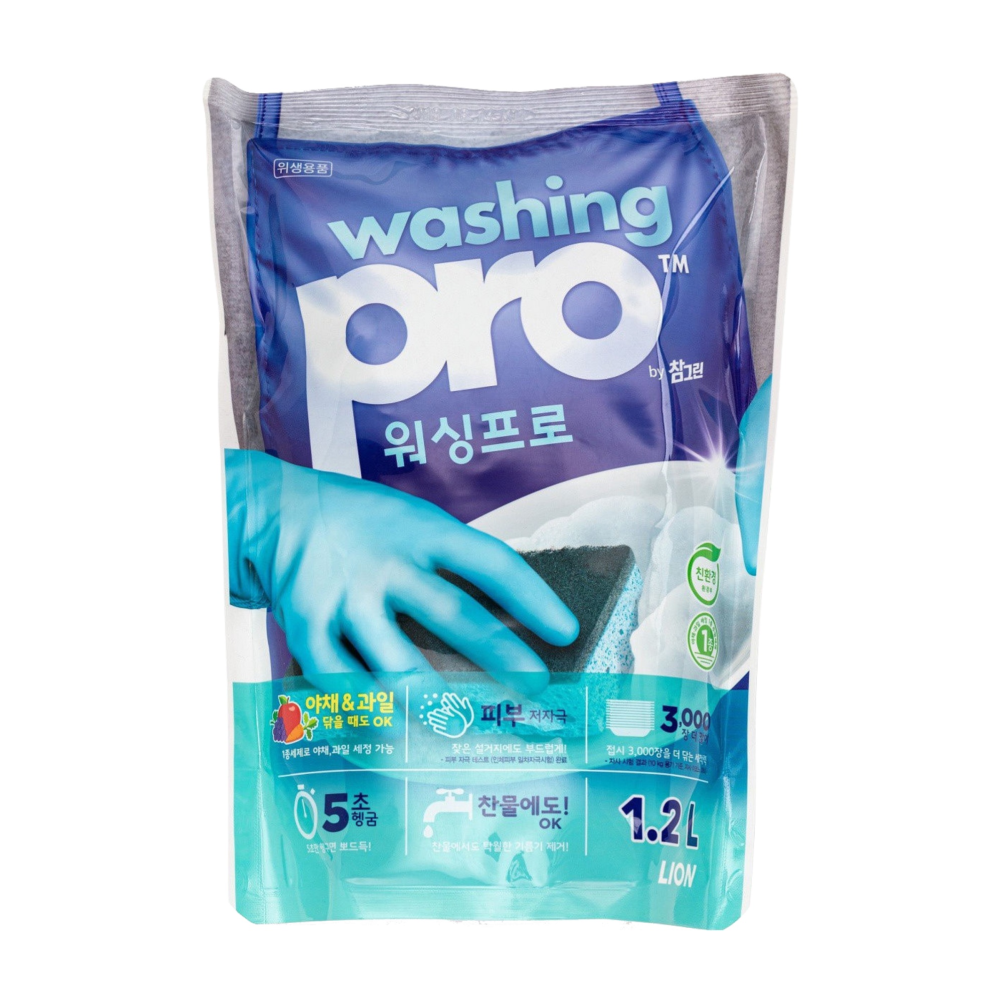 фото Средство для мытья посуды cj lion washing pro 1,2 л