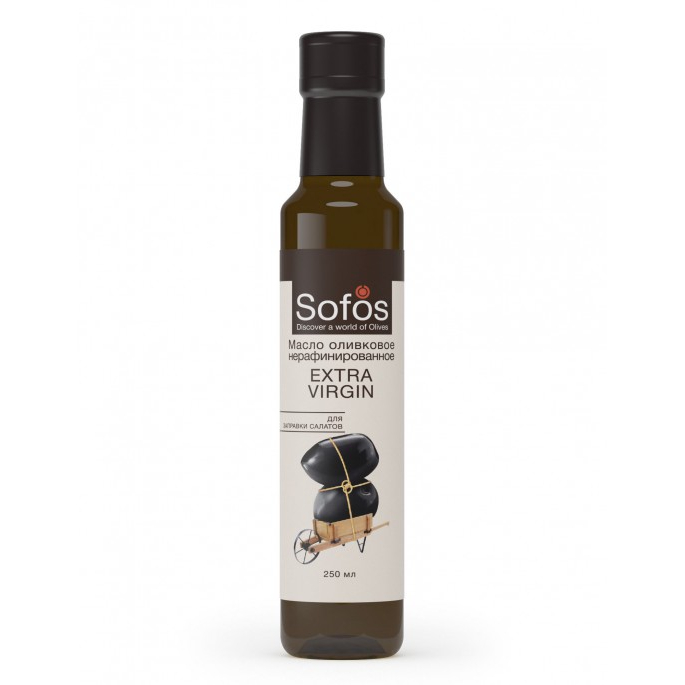 Масло оливковое Sofos Extra Virgin нерафинированное, 250 мл - фото 1