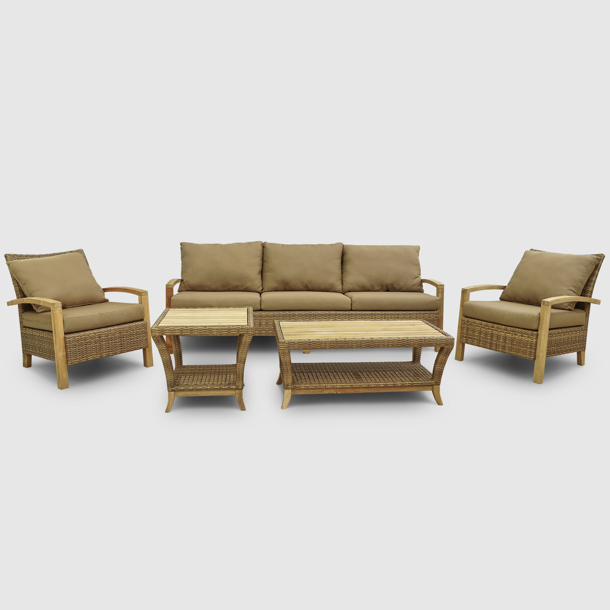 Комплект мебели Jepara Bastian 5 предметов, цвет светло-коричневый, размер 240х88х125 - фото 1