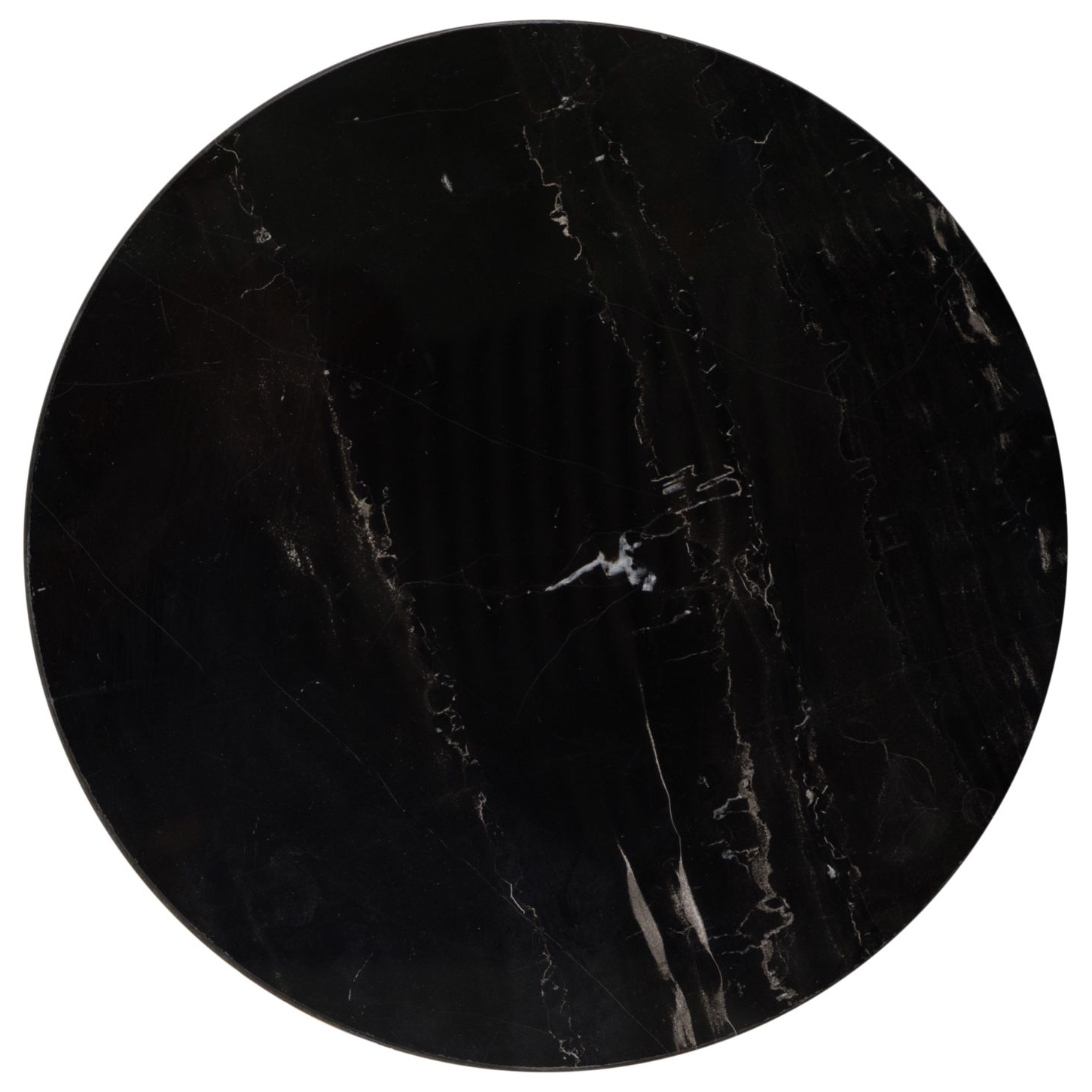 Столик Glasar с черным мрамором 32x32x45 см, цвет золотистый - фото 2