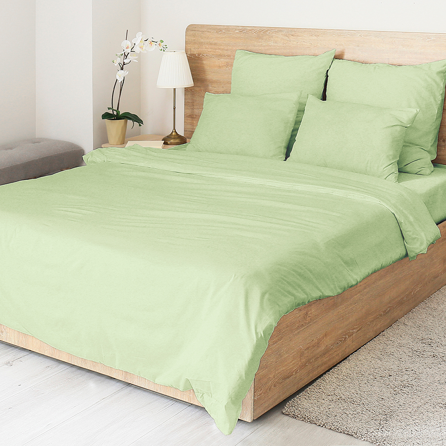 Комплект постельного белья Classic by TOGAS Иоланта зелёный Двуспальный, размер Двуспальный - фото 1