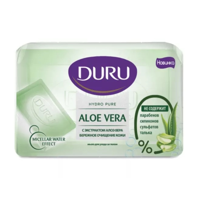 Мыло Duru Hydro pure Aloe Vera 110 г х 24 шт - фото 1