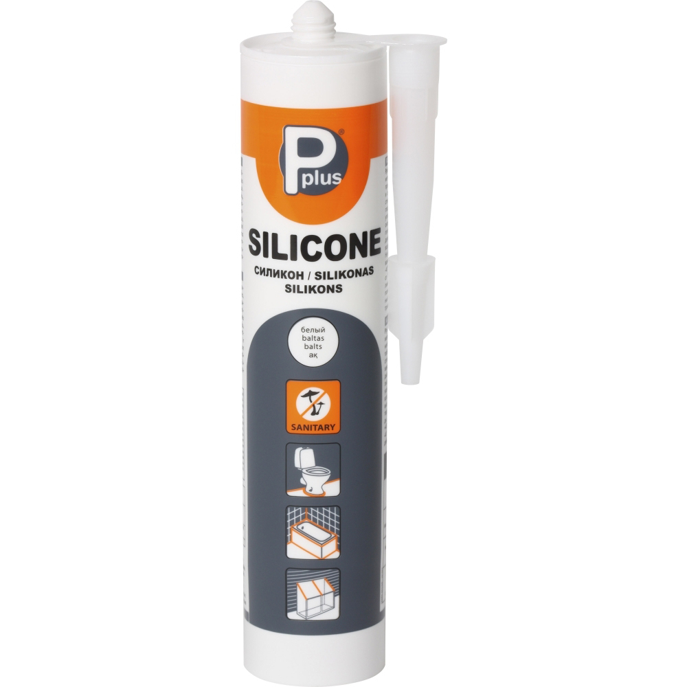 Герметик Pplus Silicone Sanitary силиконовый Белый 280 мл