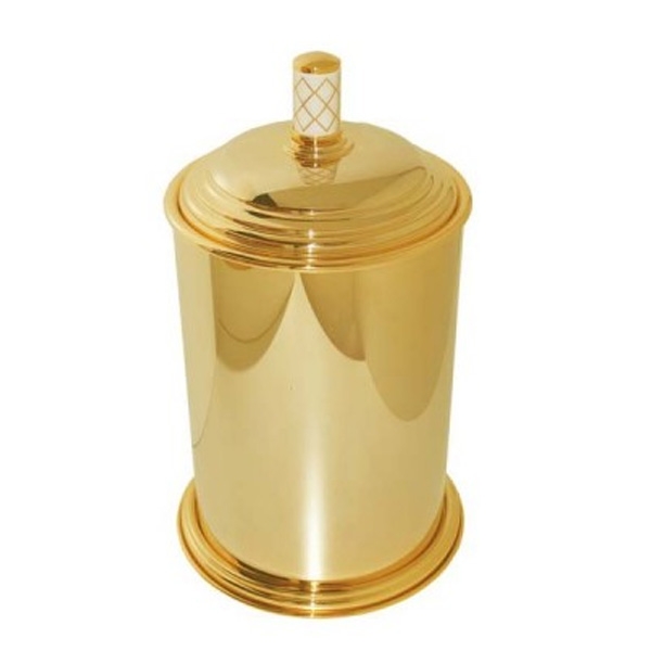 Ведро для мусора Boheme Murano золотое 22,5х22,5х39,5 см