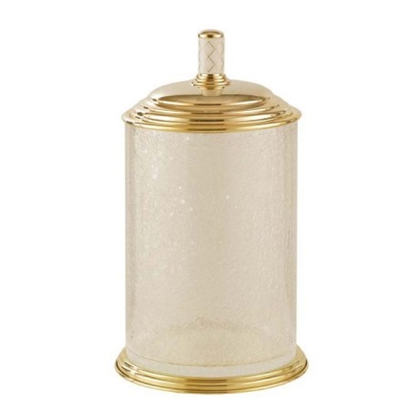 Ведро для мусора Boheme Murano золотое 22,5х22,5х41,5 см