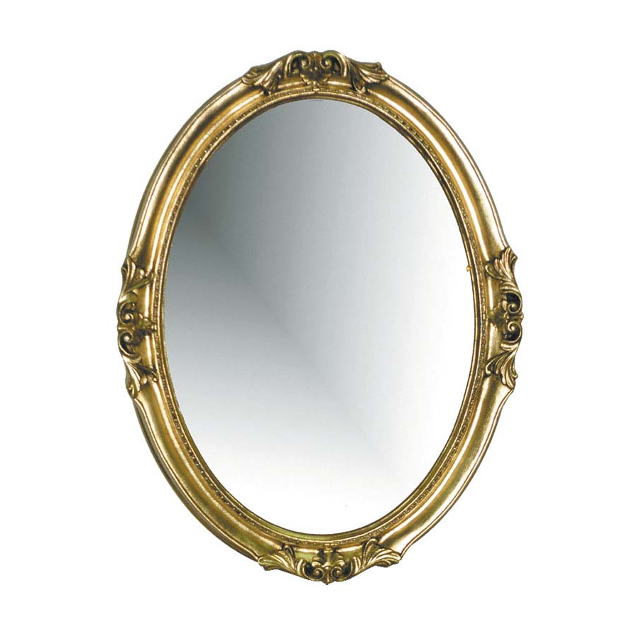 Овальное зеркало Boheme золотое 65х5х85 см