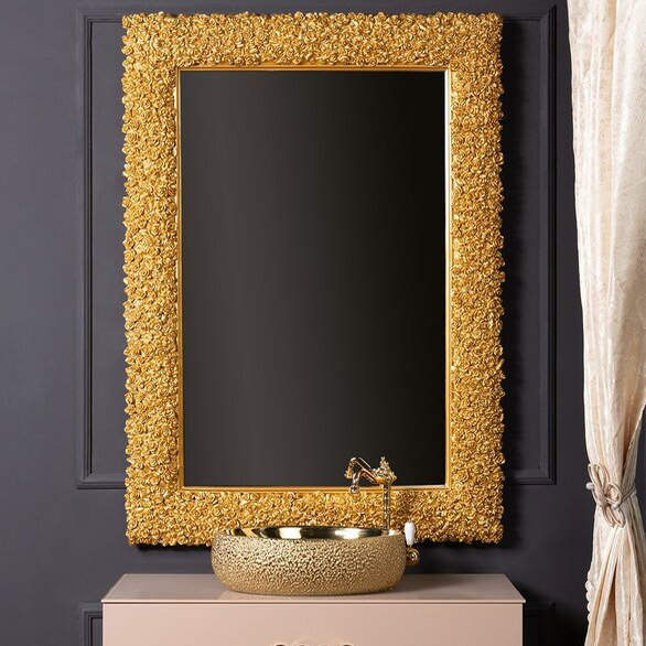 Зеркало Boheme Rose золотое 85х5х110 см