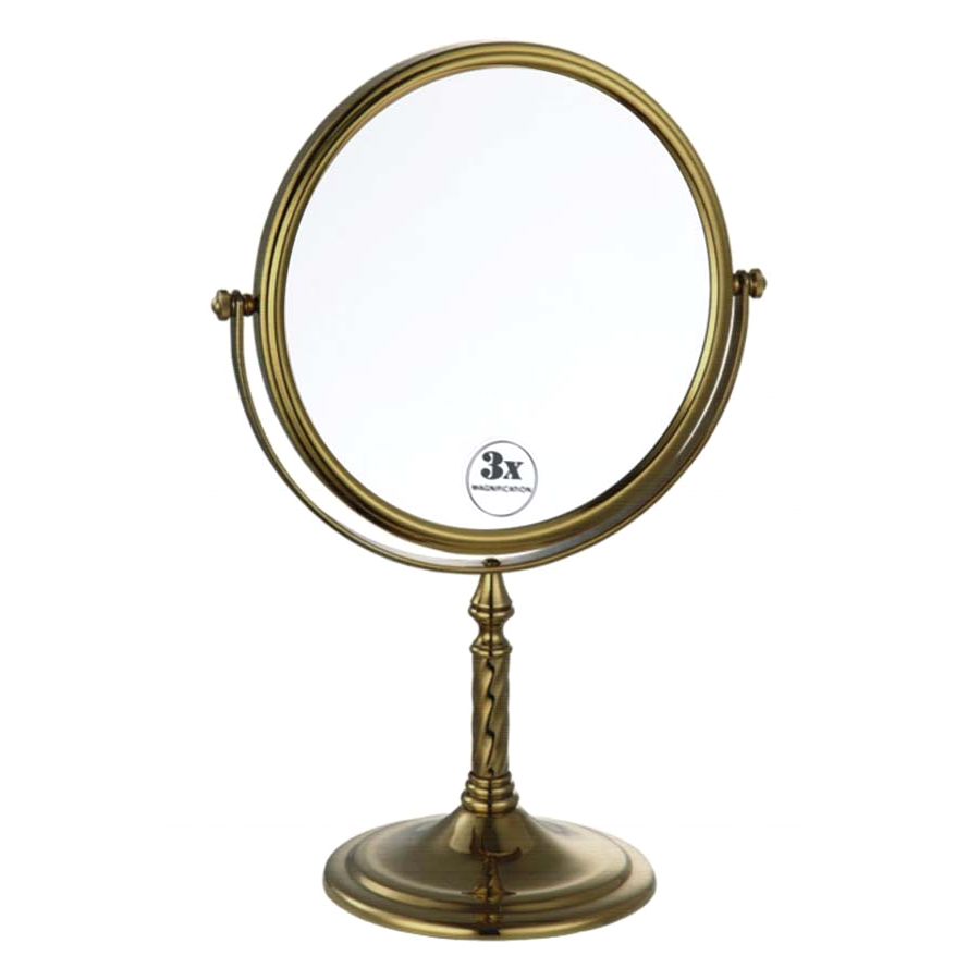 Косметическое зеркало Boheme Medici бронзовое 21х14х32 см