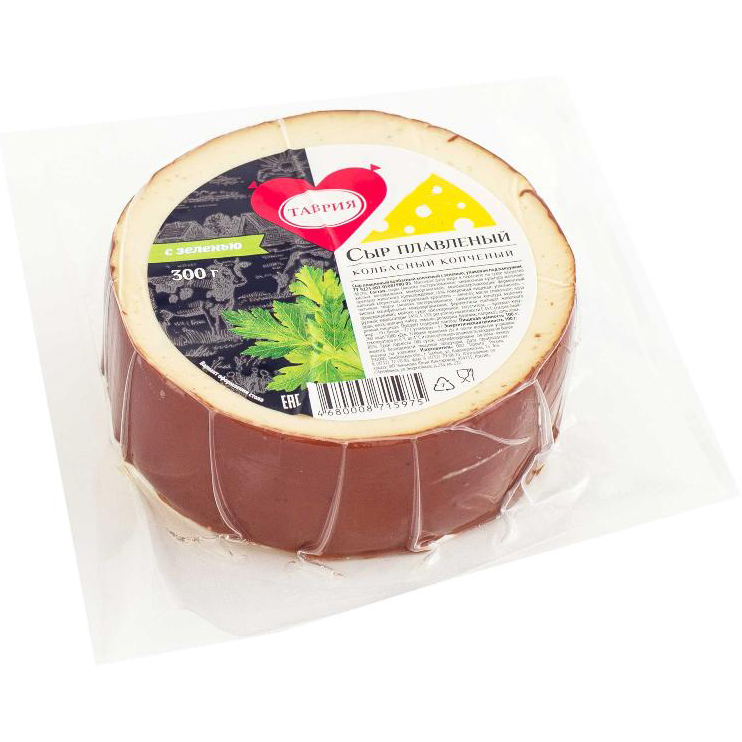 

Сыр Таврия Колбасный с зеленью 300 г