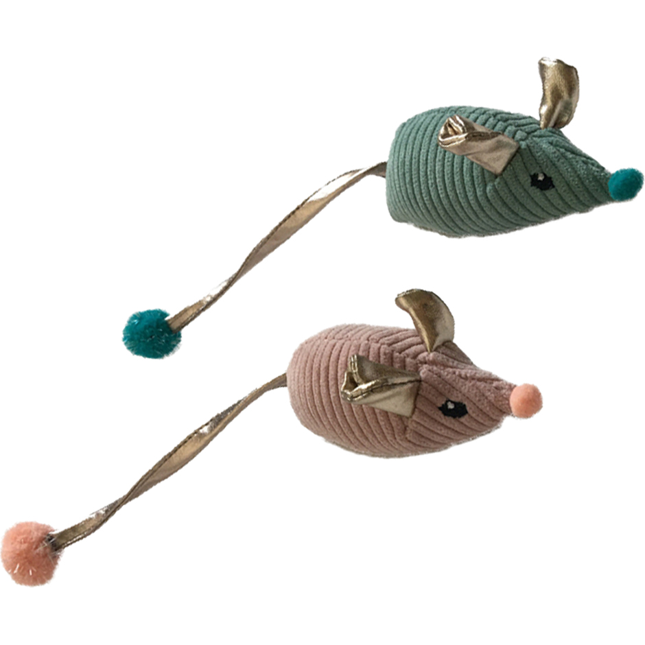 фото Набор игрушек для кошек chomper berry frost мышки с мячиком на хвосте toy84006 2 шт