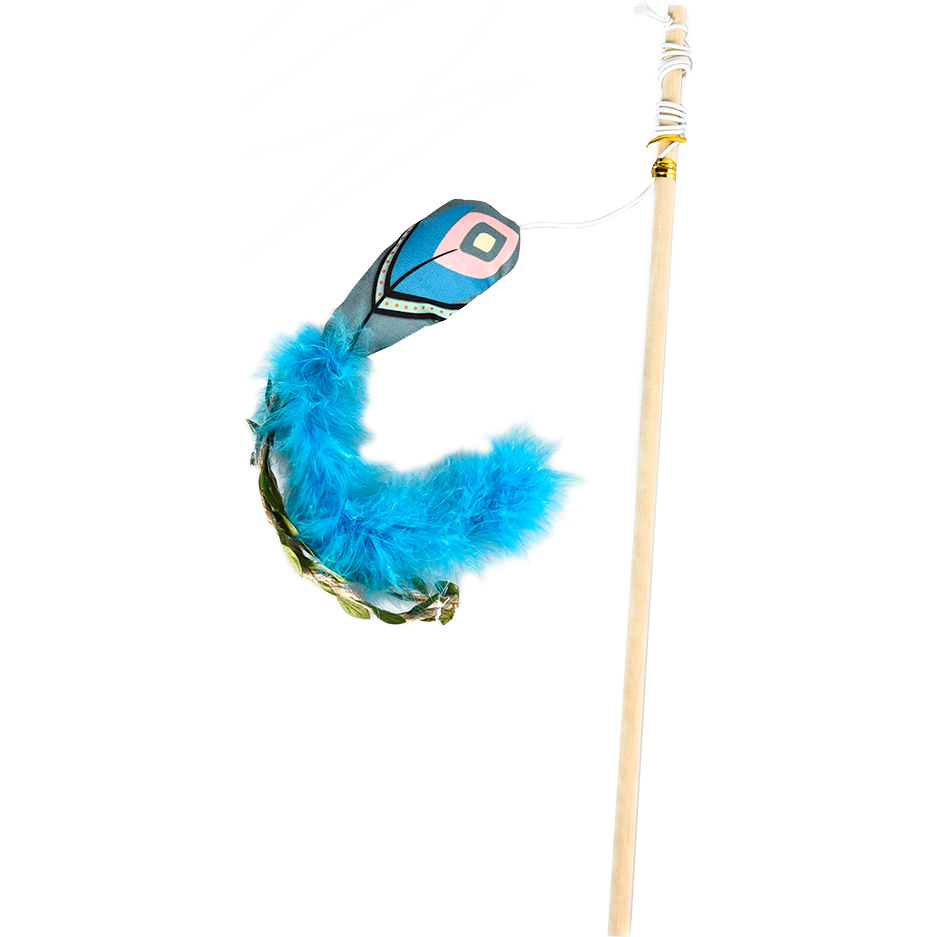 

Игрушка для кошек Foxie Boho Амулет с кошачьей мятой YT110406, Голубой