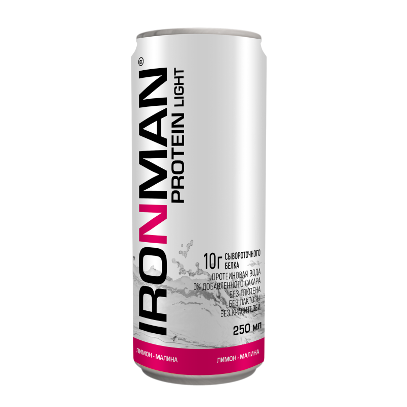 Протеиновый напиток Ironman Protein light со вкусом лимона и малины, 250 мл