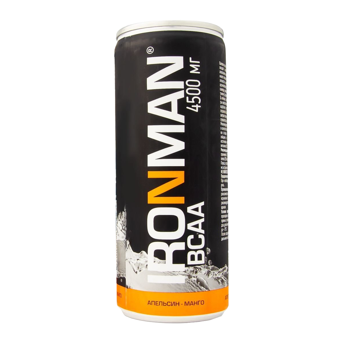 Протеиновый напиток Ironman BCAA со вкусом апельсина и манго, 250 мл